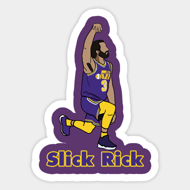 Ricky Rubio 'Slick Rick' - Utah Jazz NBA Sticker by xavierjfong